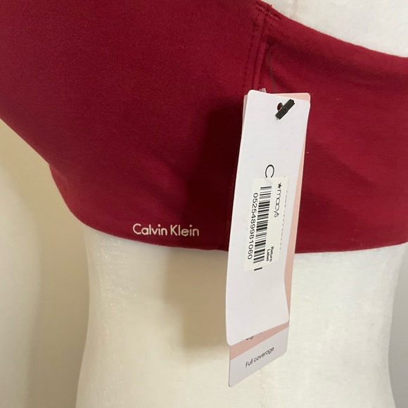 Calvin Klein Women's Bra - Rich Burgundy - Picture 5 of 8